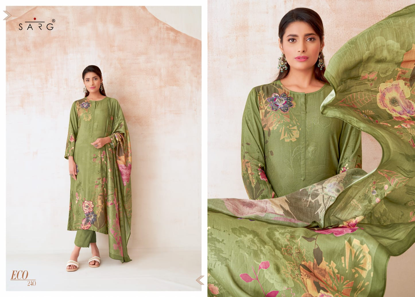 Eco Sarg Twill Pashmina Suits