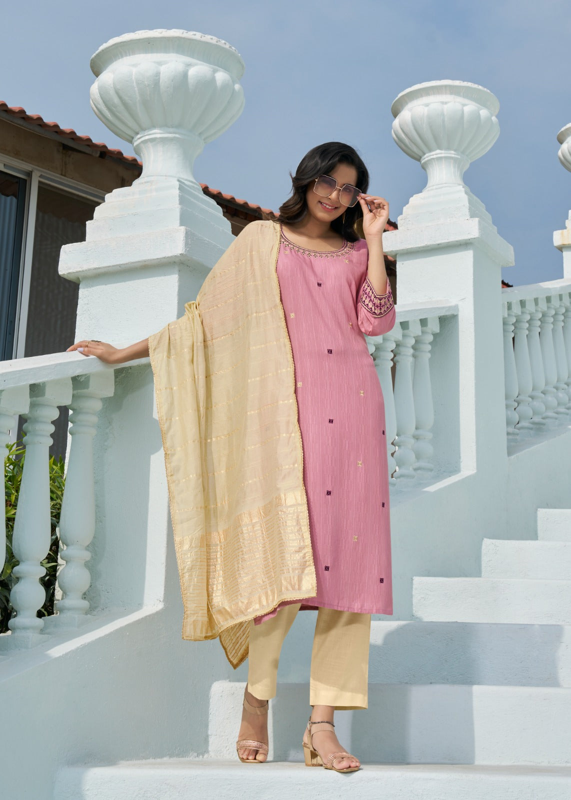 Ekaya Wanna Viscose Readymade Pant Style Suits