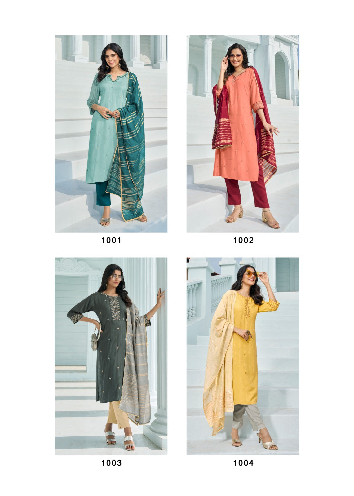 Ekaya Wanna Viscose Readymade Pant Style Suits