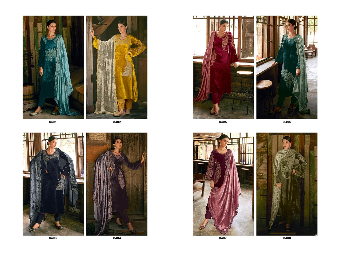 Elie Aiqa Velvet Suits