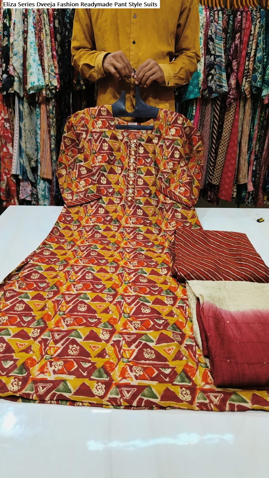 Eliza Series Dveeja Fashion Chanderi Readymade Pant Style Suits