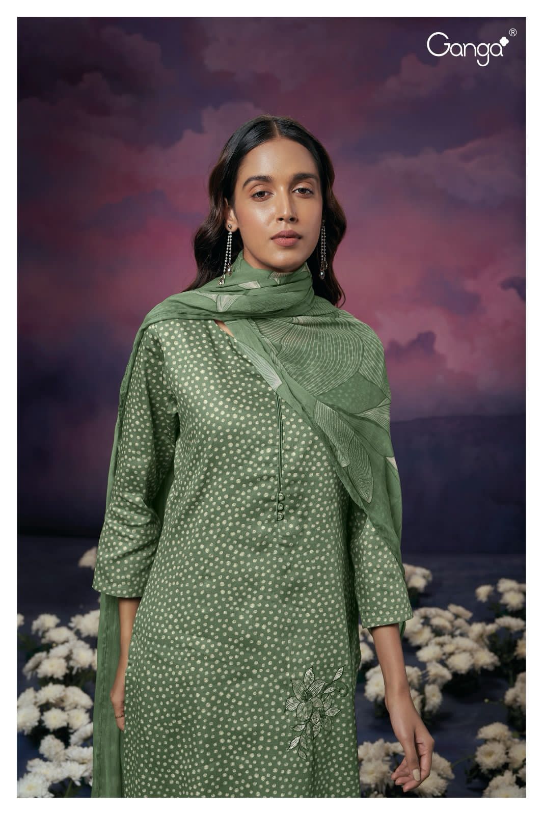 Elsie 2167 Ganga Cotton Silk Plazzo Style Suits