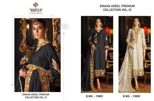 Emaan Adeel Premium Collection Vol 13 Mahnur Georgette Pakistani Salwar Suits