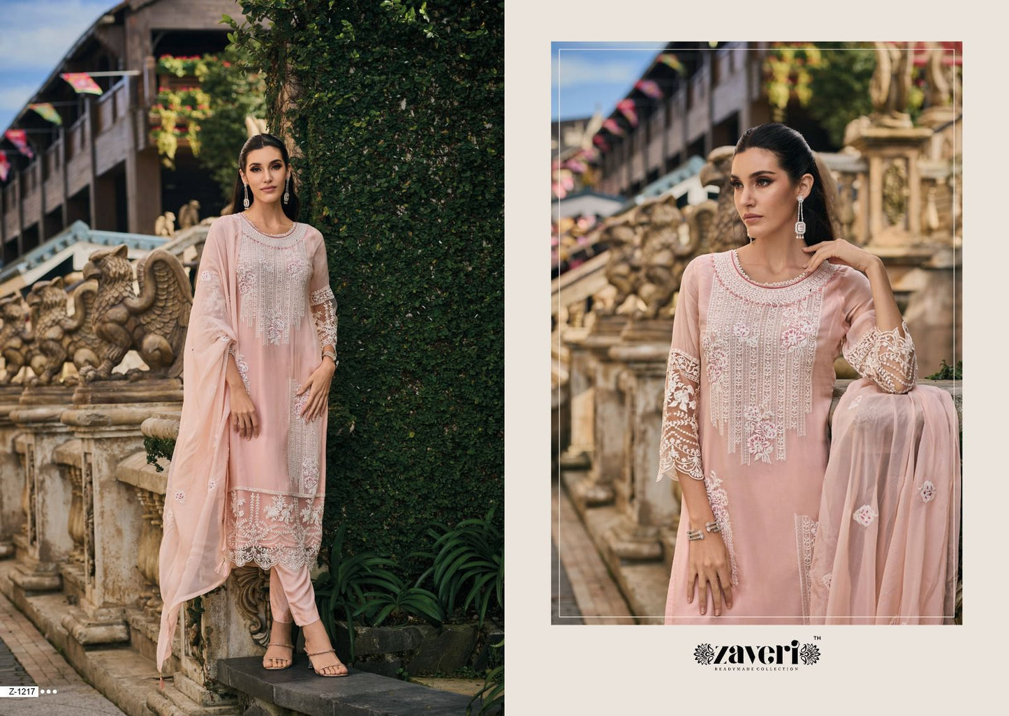 Femina Colors Zaveri Organza Readymade Pant Style Suits