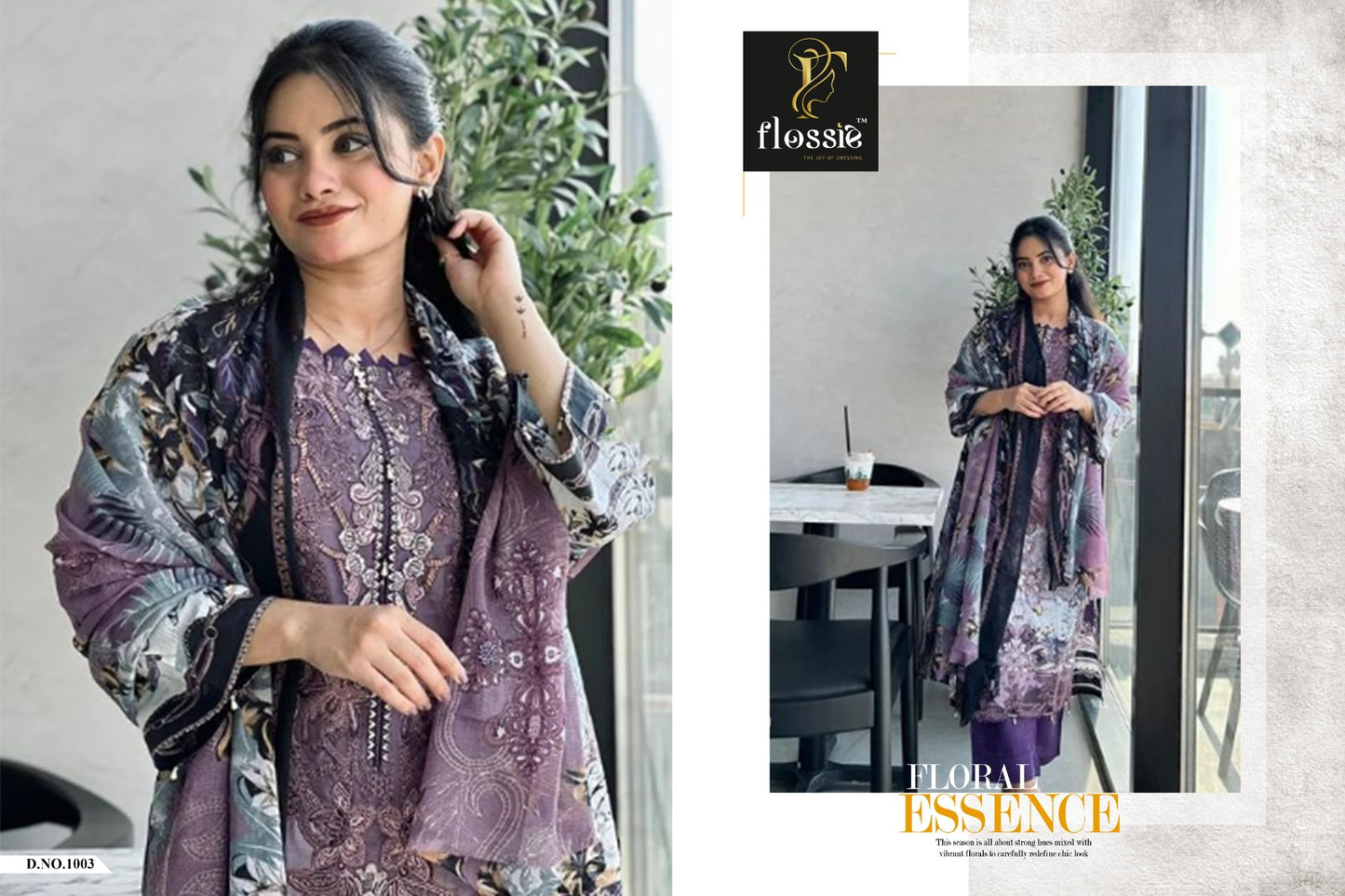 Firdous Lawn Flossie Cotton Pakistani Patch Work Suits