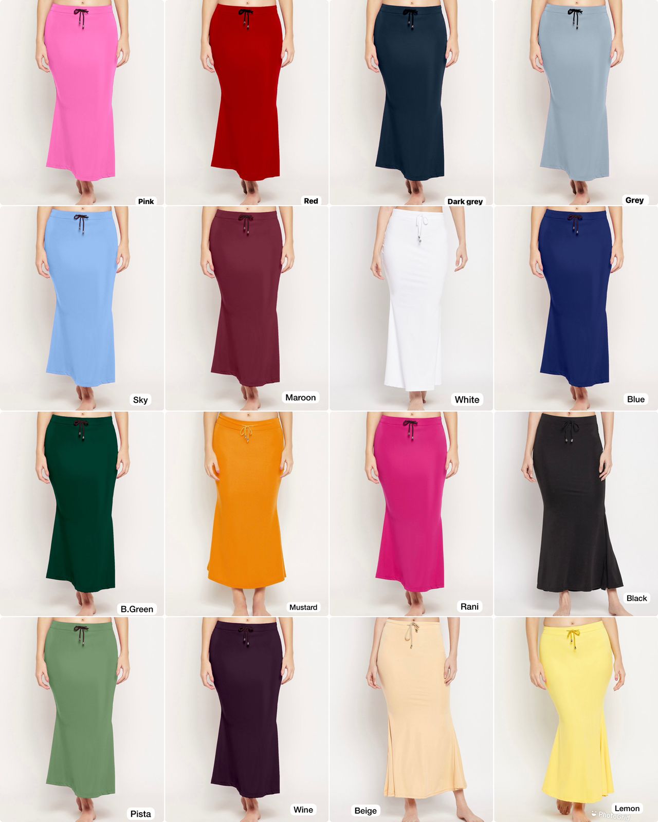 Fish Tail Bluehills Lycra Petticoat