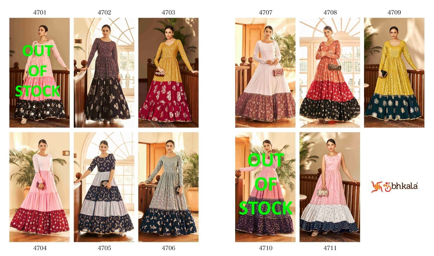 Flory Vol 18 Shubhkala Georgette One Piece Gown