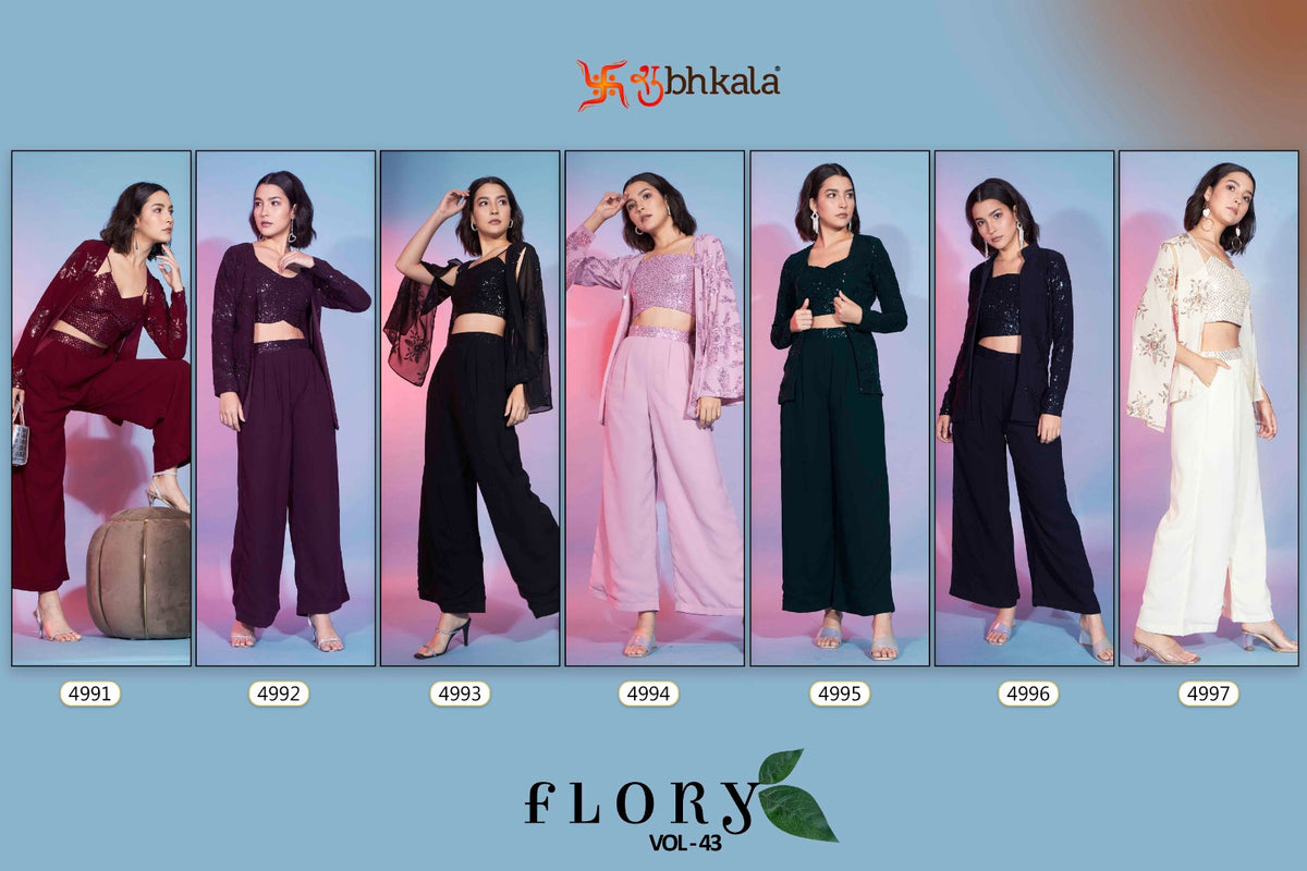 Flory Vol 43 Shubhkala Georgette Co Ord Set