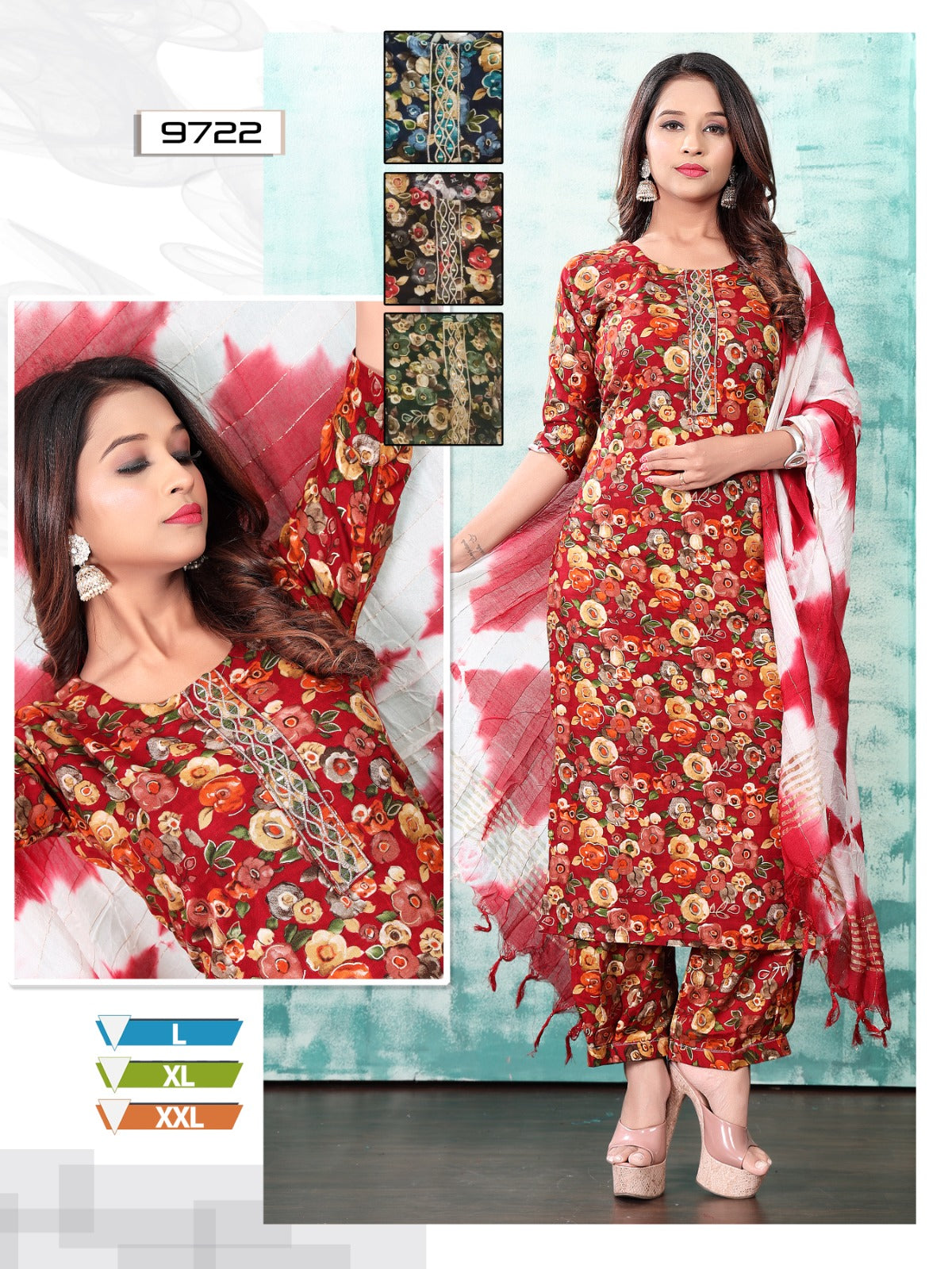 Foil To Foil Mmc Afghani Readymade Suit