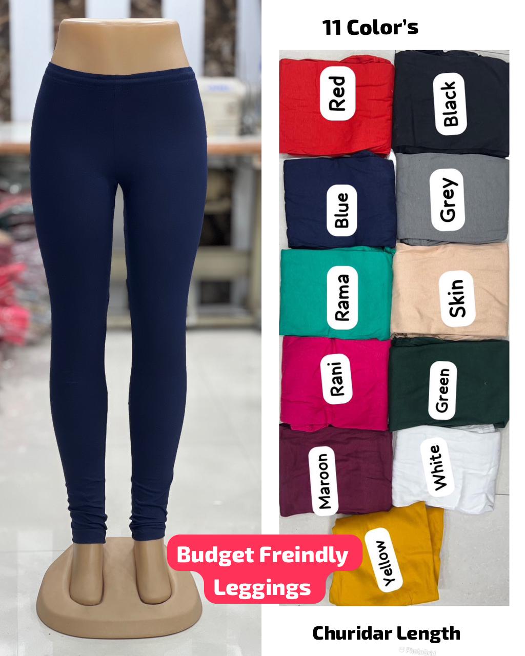 Friendly Bluehills Cotton Lycra Churidar Leggings