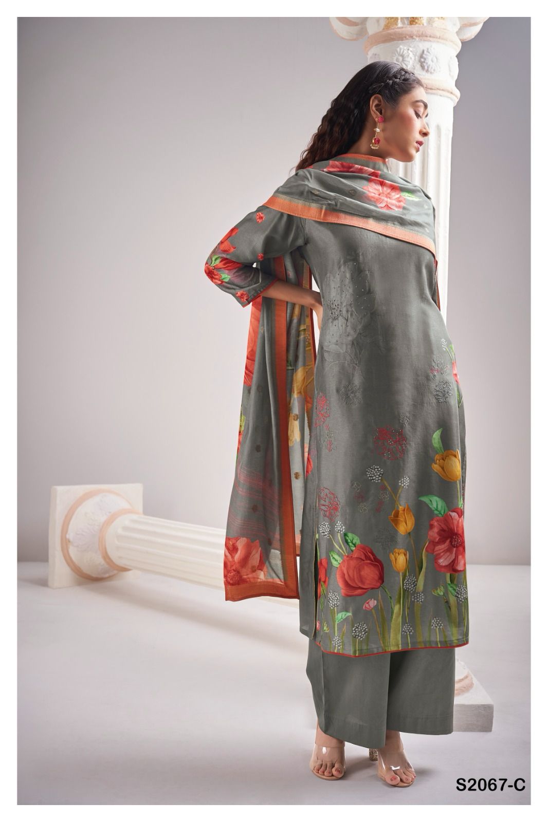 Galene 2067 Ganga Russian Silk Plazzo Style Suits