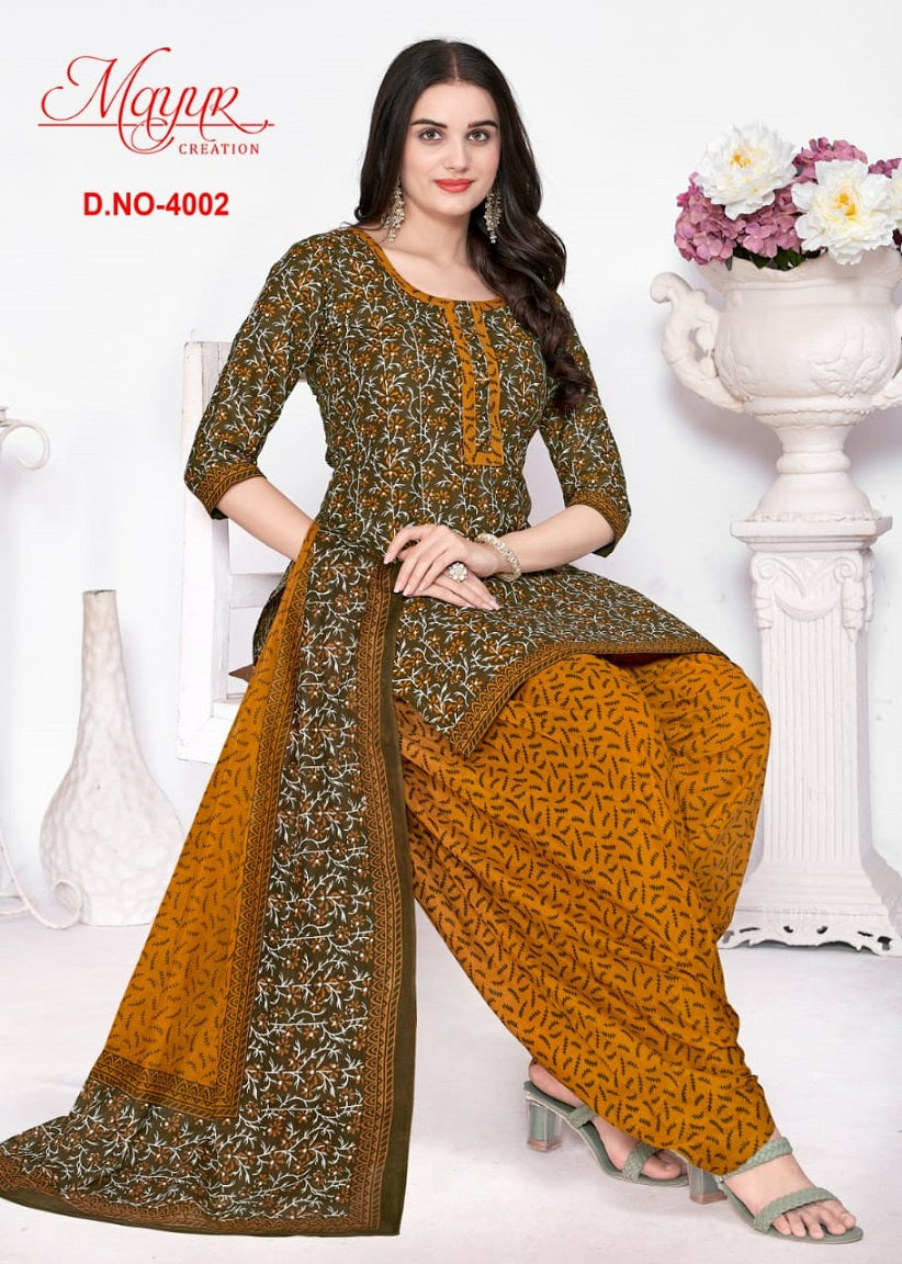 Gamthi Vol 4 Mayur Creation Cotton Dress Material