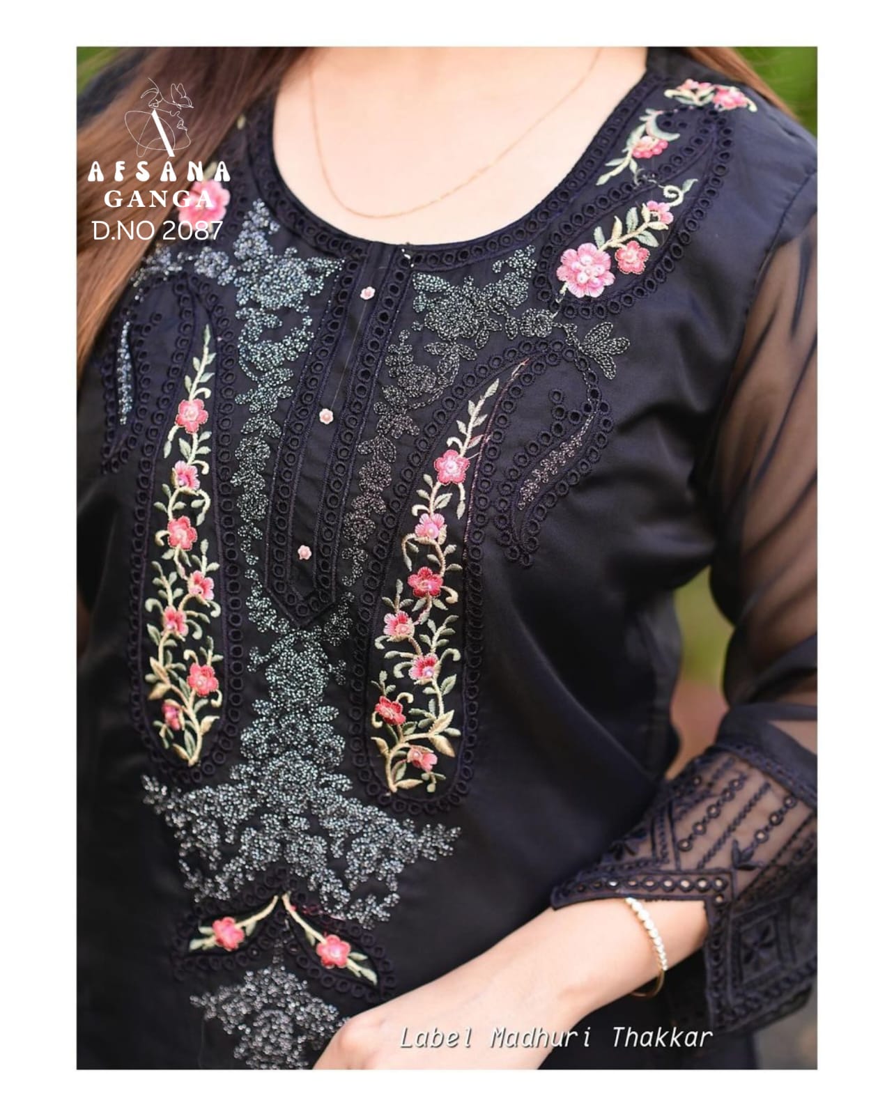 Ganga-2087 Afsana Organza Readymade Pant Style Suits