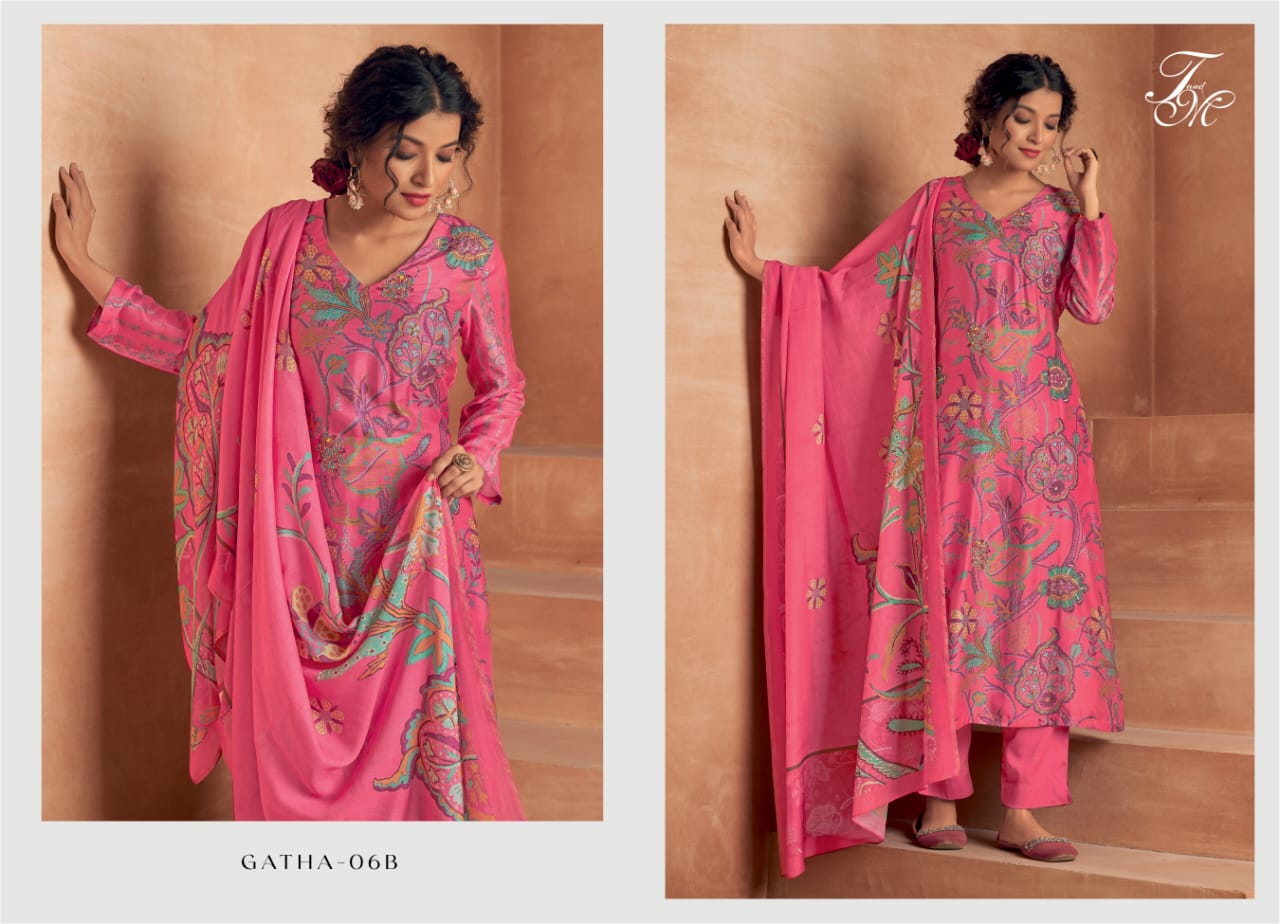 Gatha Tm Muslin Pant Style Suits