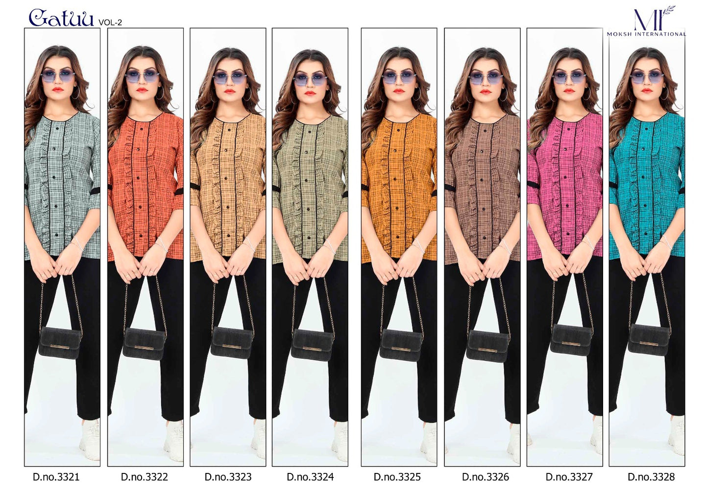 Gattu Vol 2 Moksh International Cotton Stylish Short Tops