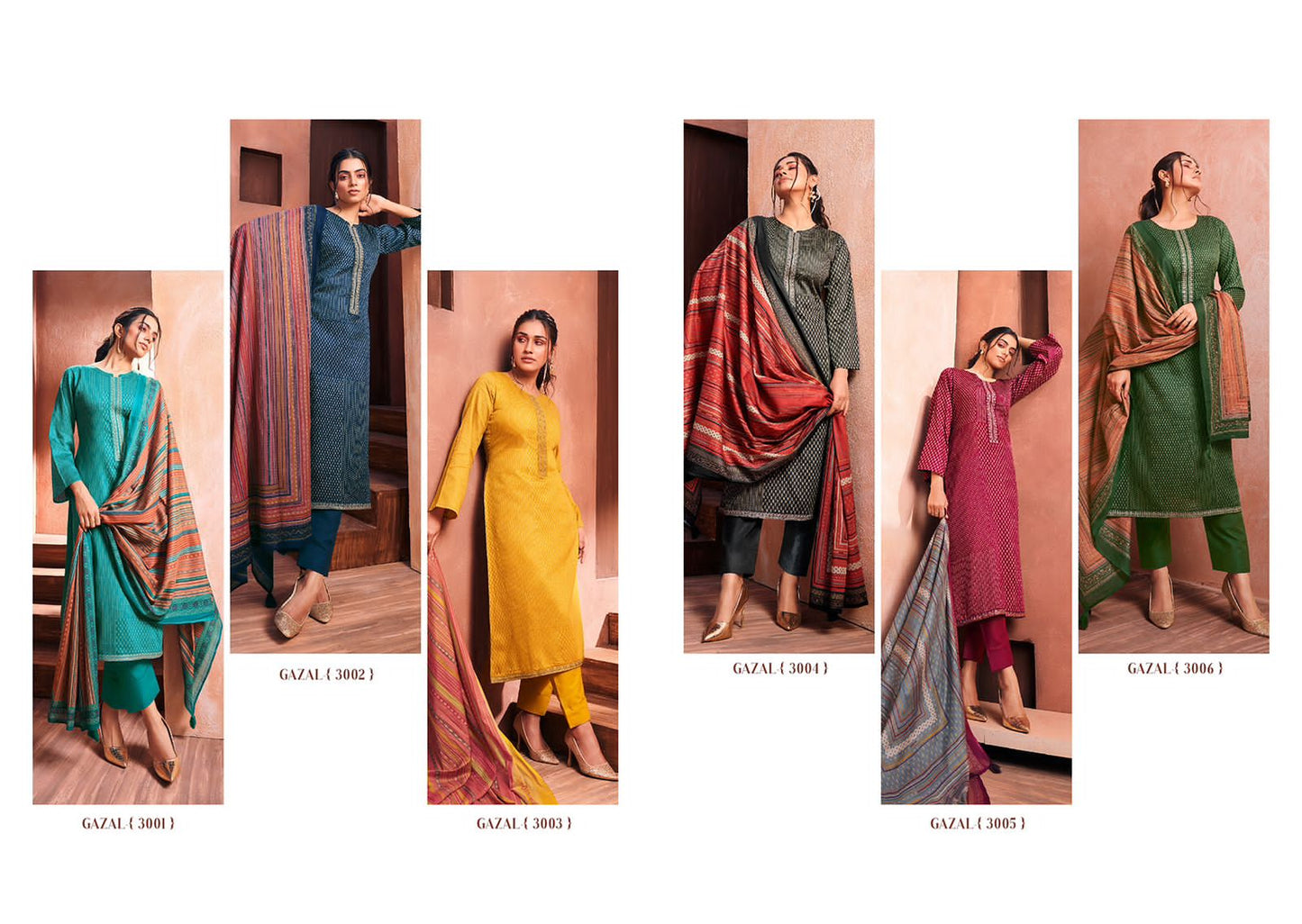 Gazal Mumtaz Arts Jaam Satin Pant Style Suits