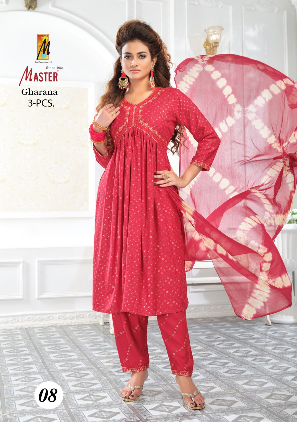 Gharana Master Rayon Readymade Pant Style Suits