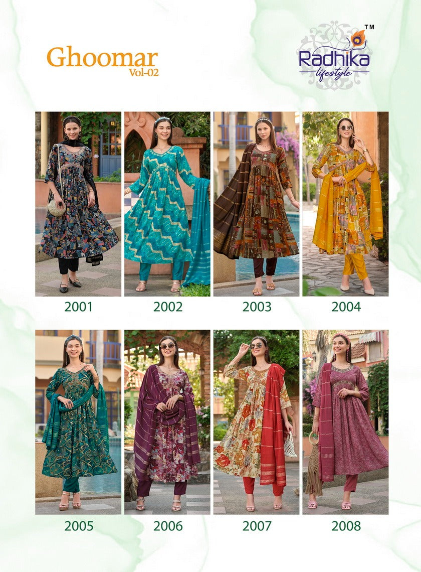 Ghoomar Vol 2 Radhika Lifestyle Rayon Readymade Pant Style Suits