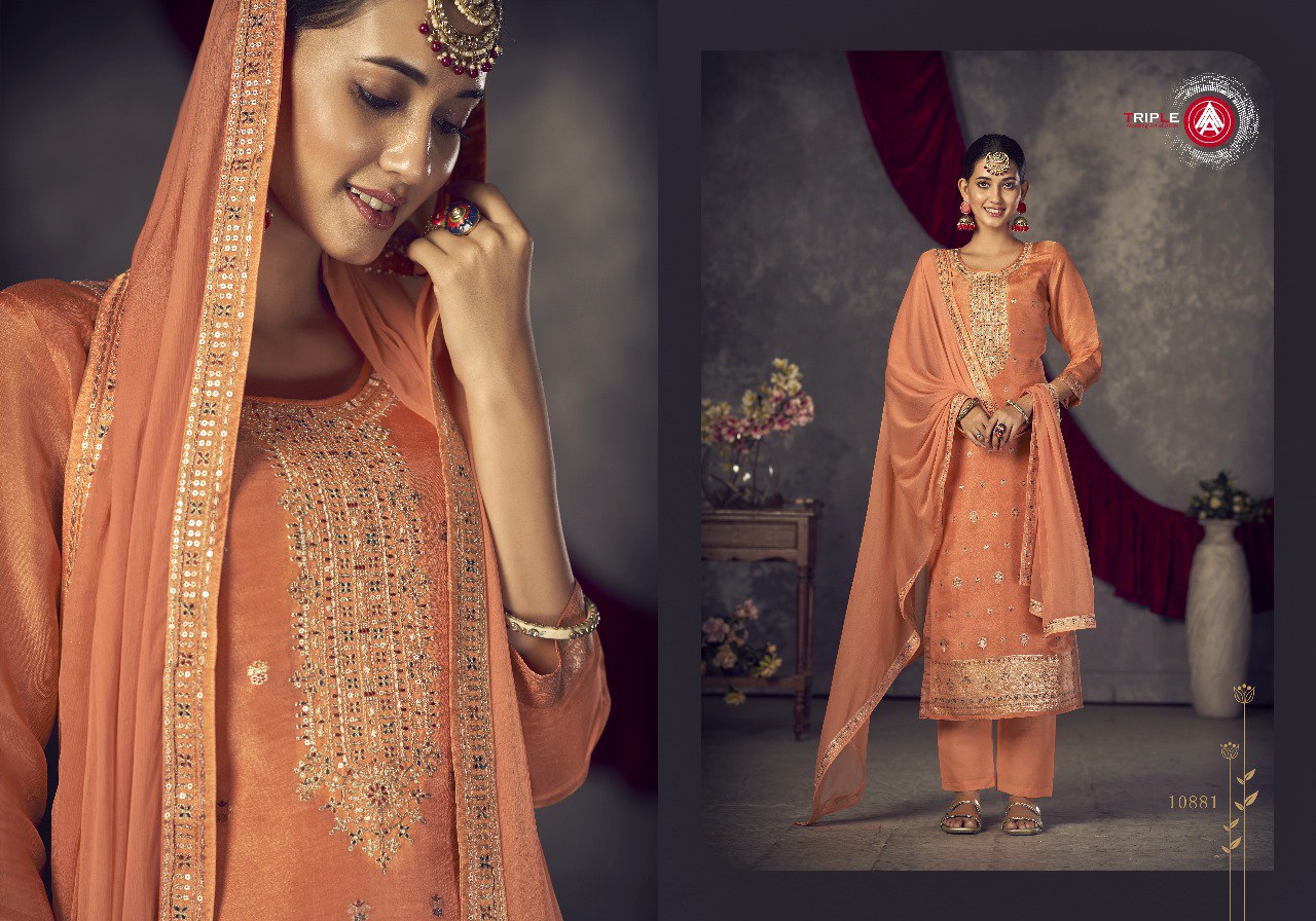 Ginee Triple Aaa Dola Jacquard Pant Style Suits