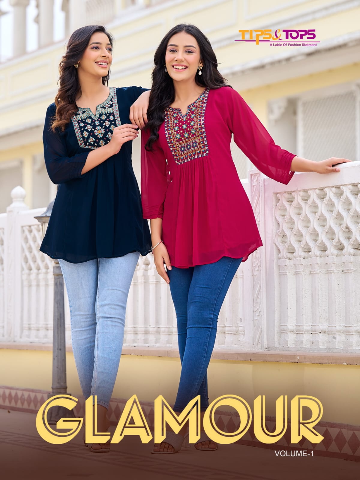 Glamour Vol 1 Tips Tops Georgette Fancy Tops
