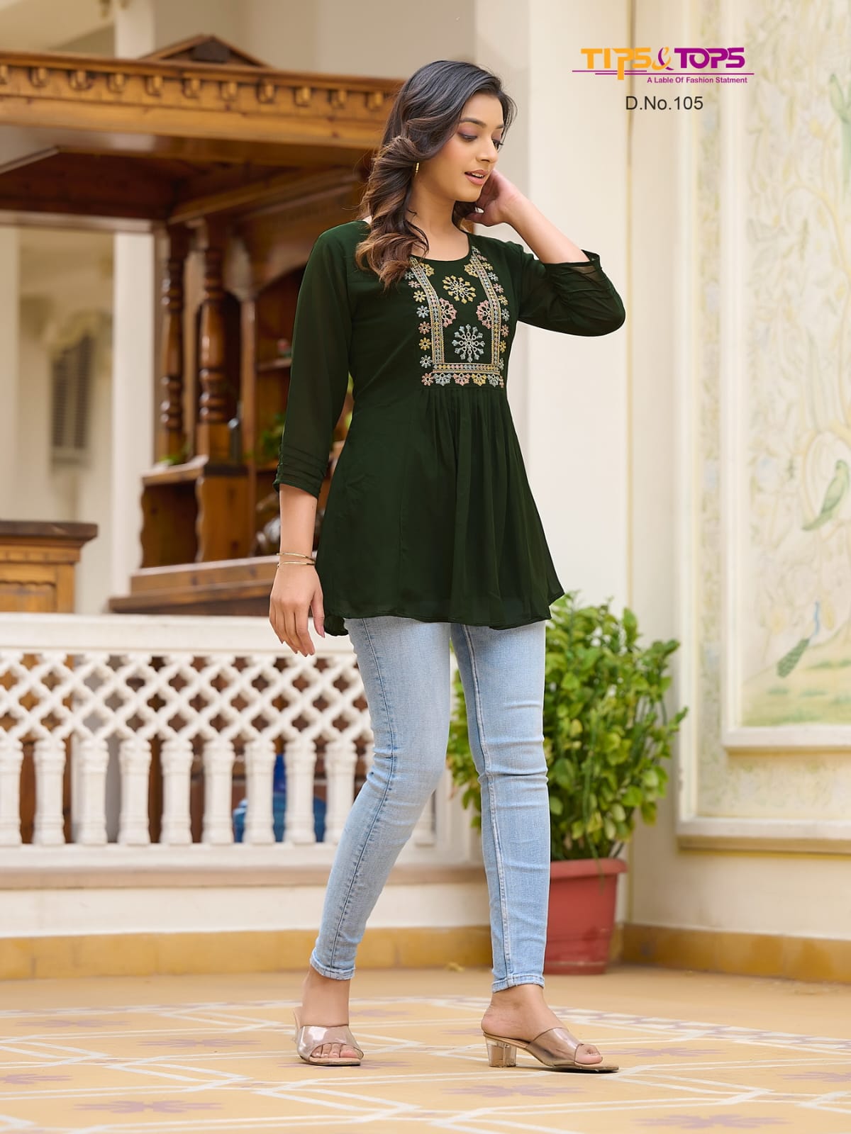 Glamour Vol 1 Tips Tops Georgette Fancy Tops