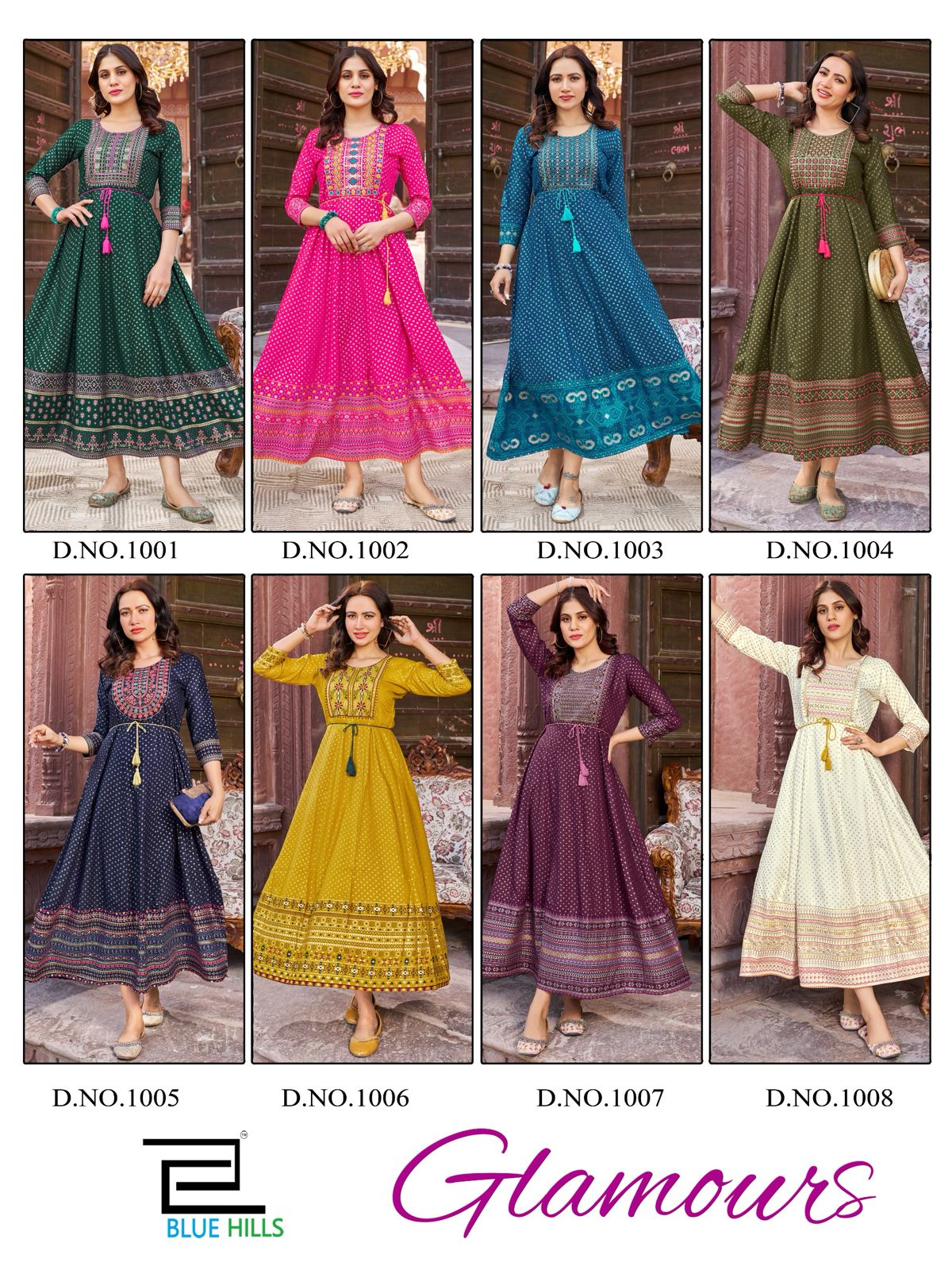 Glamours Blue Hills Rayon 14Kg One Piece Gown