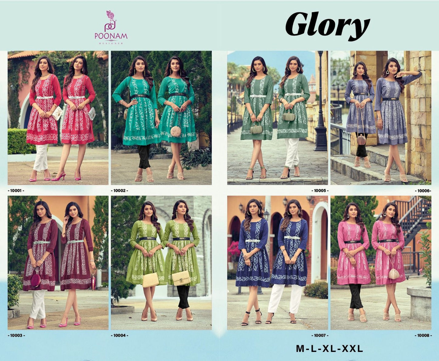 Glory Poonam Designer Viscose One Piece