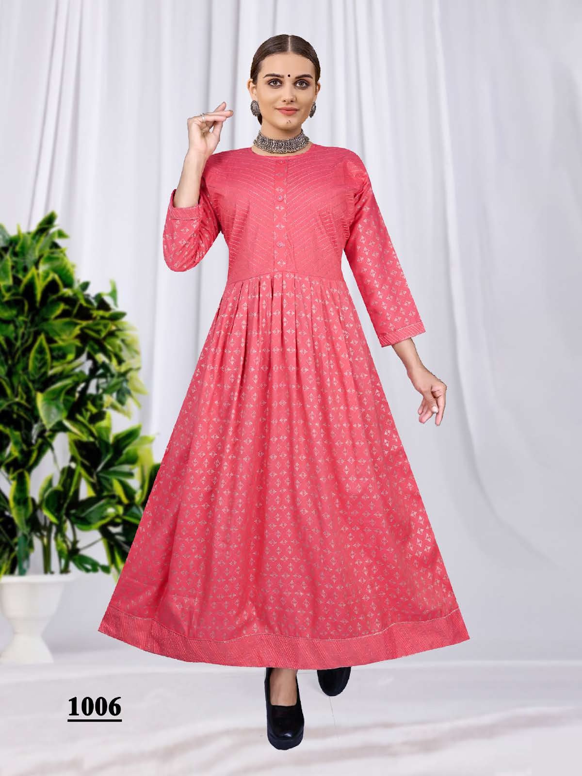 Golden Card Vol 2 Kavinay Two Tone Anarkali Kurtis