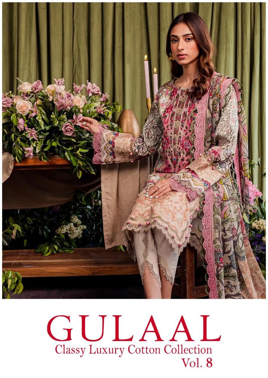 Gulaal Classy Luxury Cotton Collection Vol 8 Sana Maryam Karachi Salwar Suits