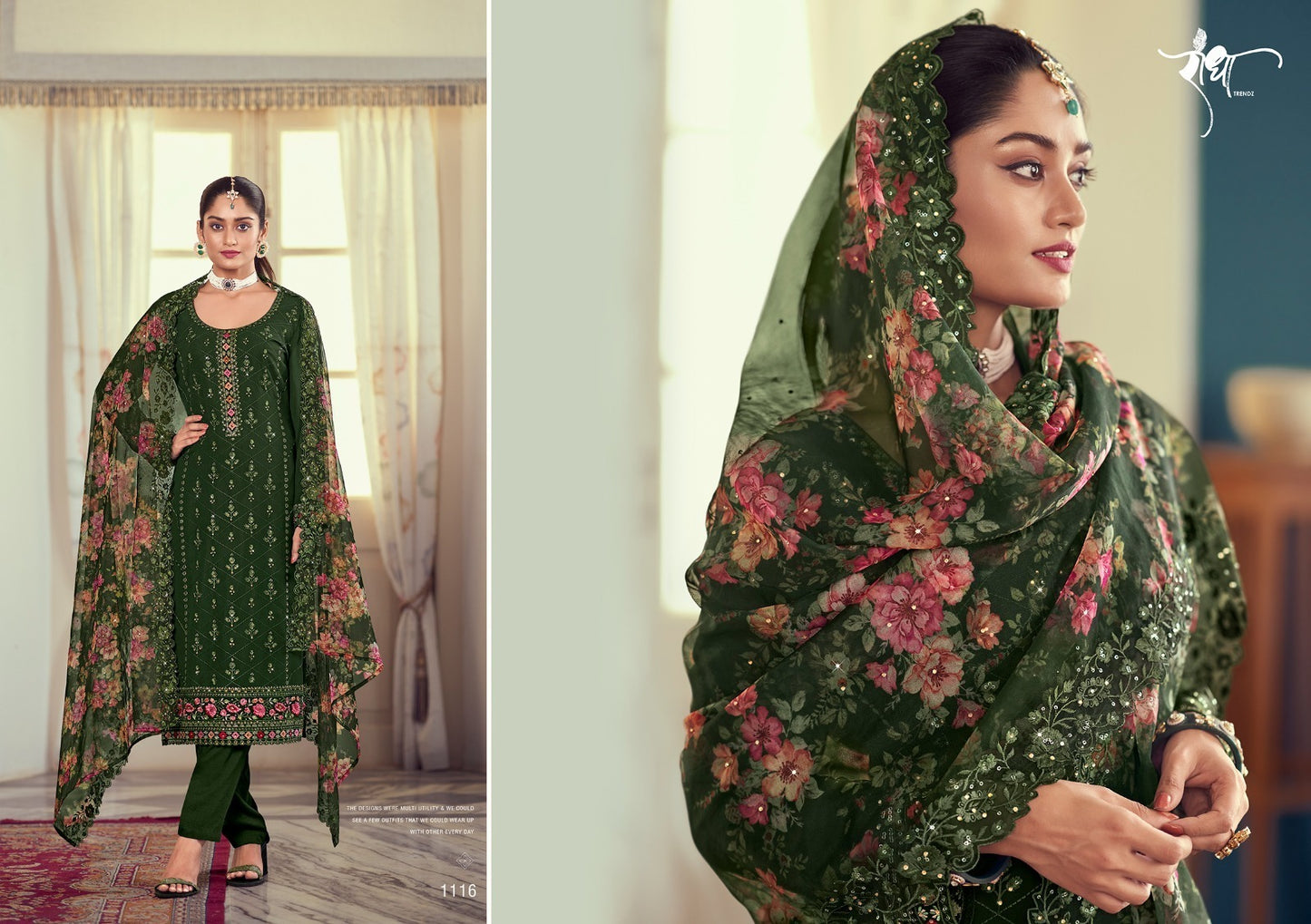 Gulabo Radha Trendz Georgette Pant Style Suits