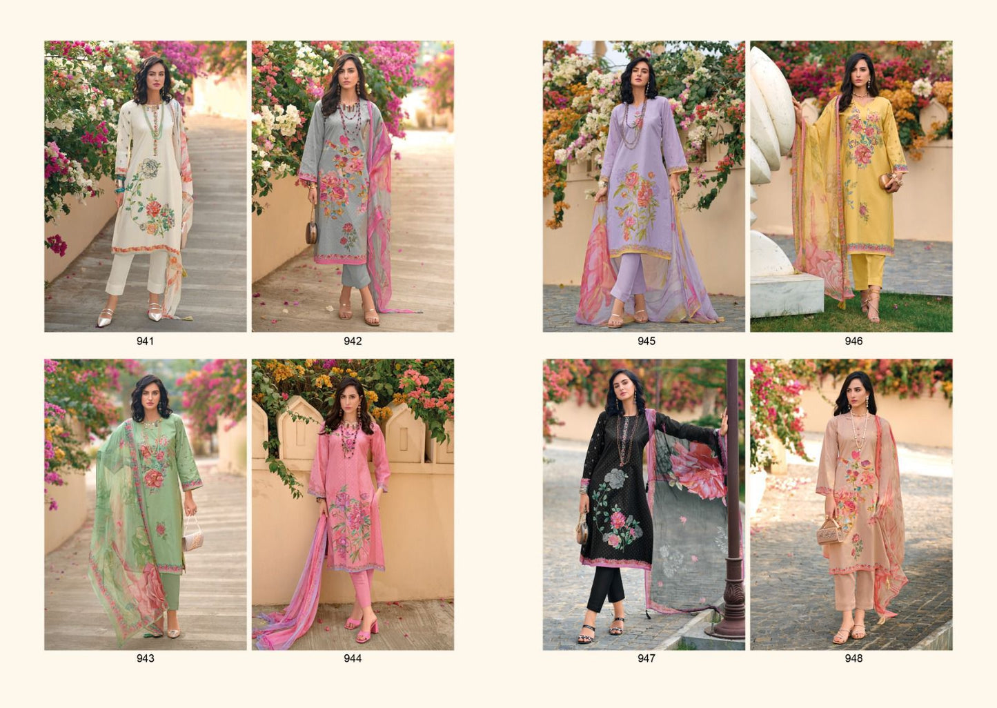 High Society Kilory Lawn Cotton Pant Style Suits