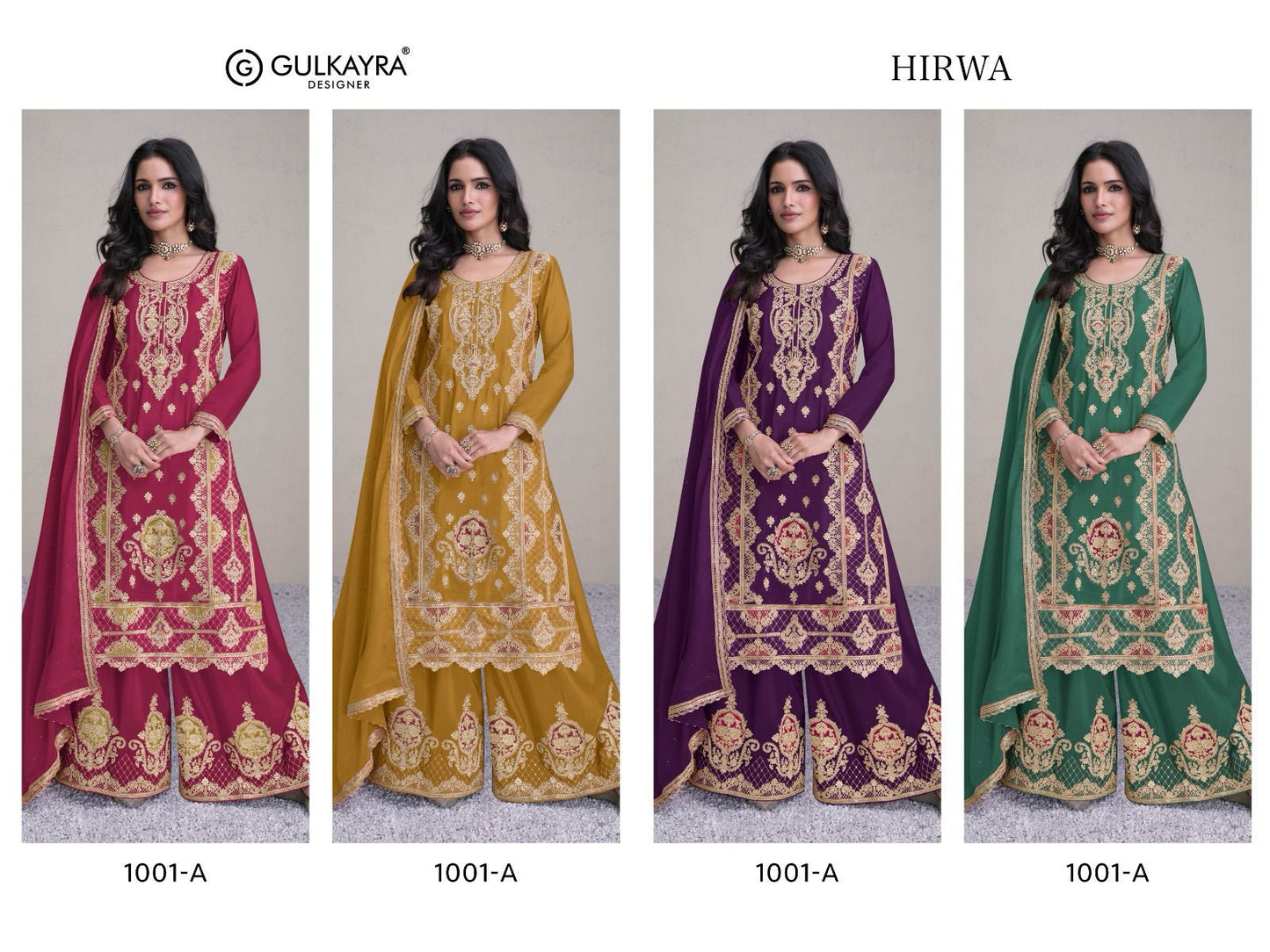 Hirwa Gulkayra Designer Chinon Readymade Suits