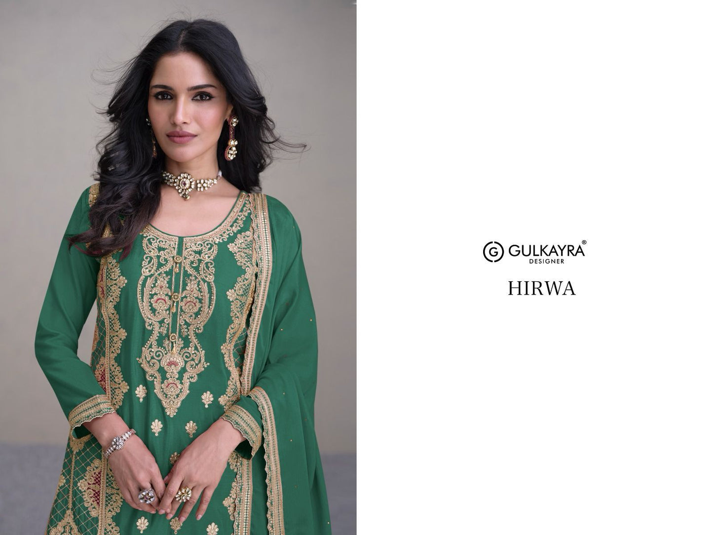 Hirwa Gulkayra Designer Chinon Readymade Suits