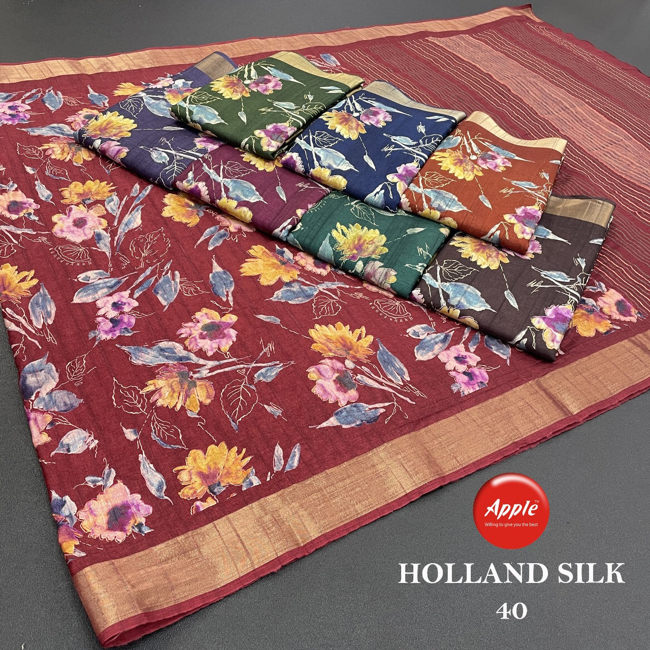 Holland Silk 06-40-51 Apple Sarees
