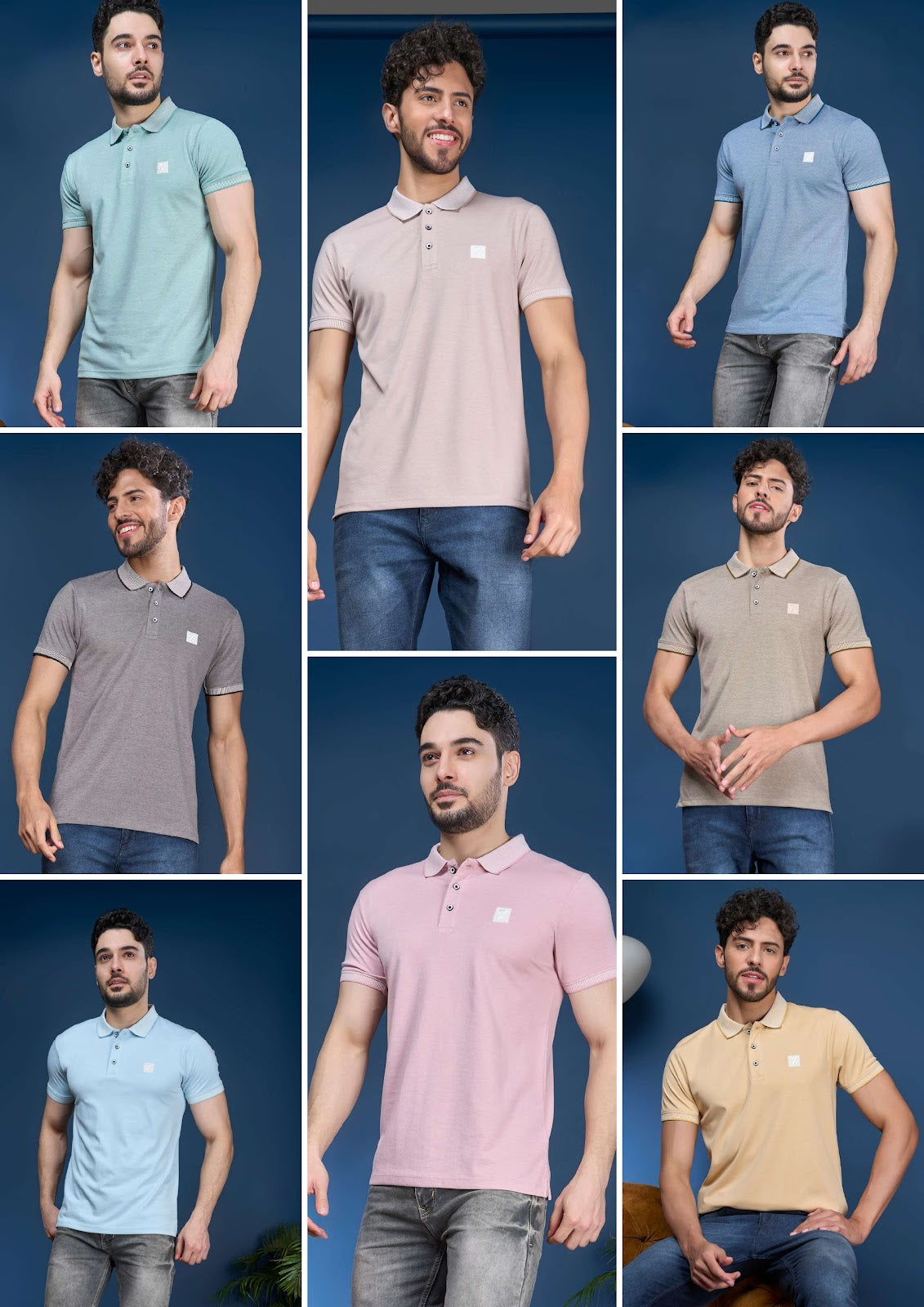 Iho E 68 Pluspoint Two Tone Mens Tshirts