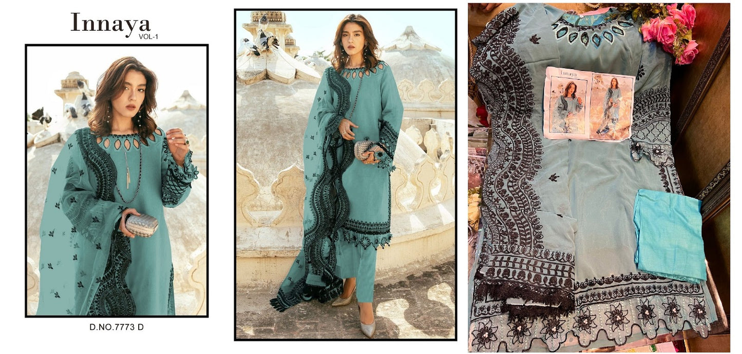 Inaya Vol 1 Mehboob Tex Georgette Pakistani Readymade Suits