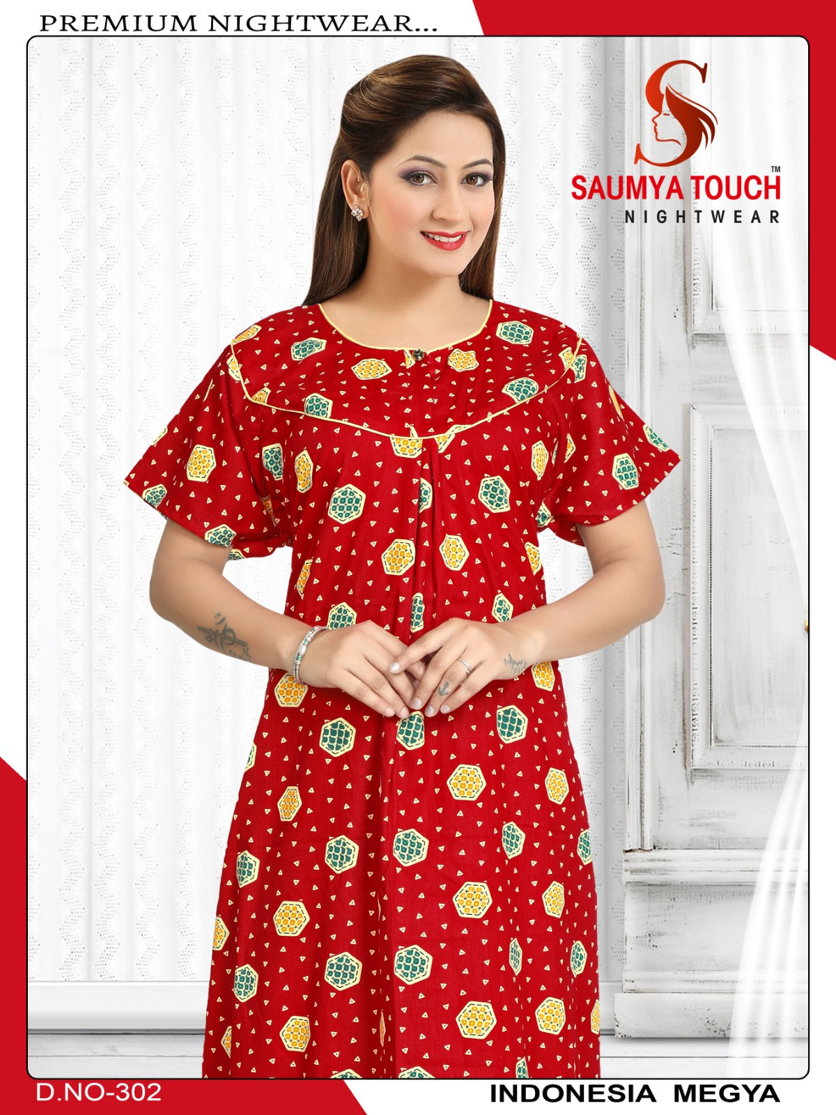 Indonesia-2912 Saumya Touch Night Gowns