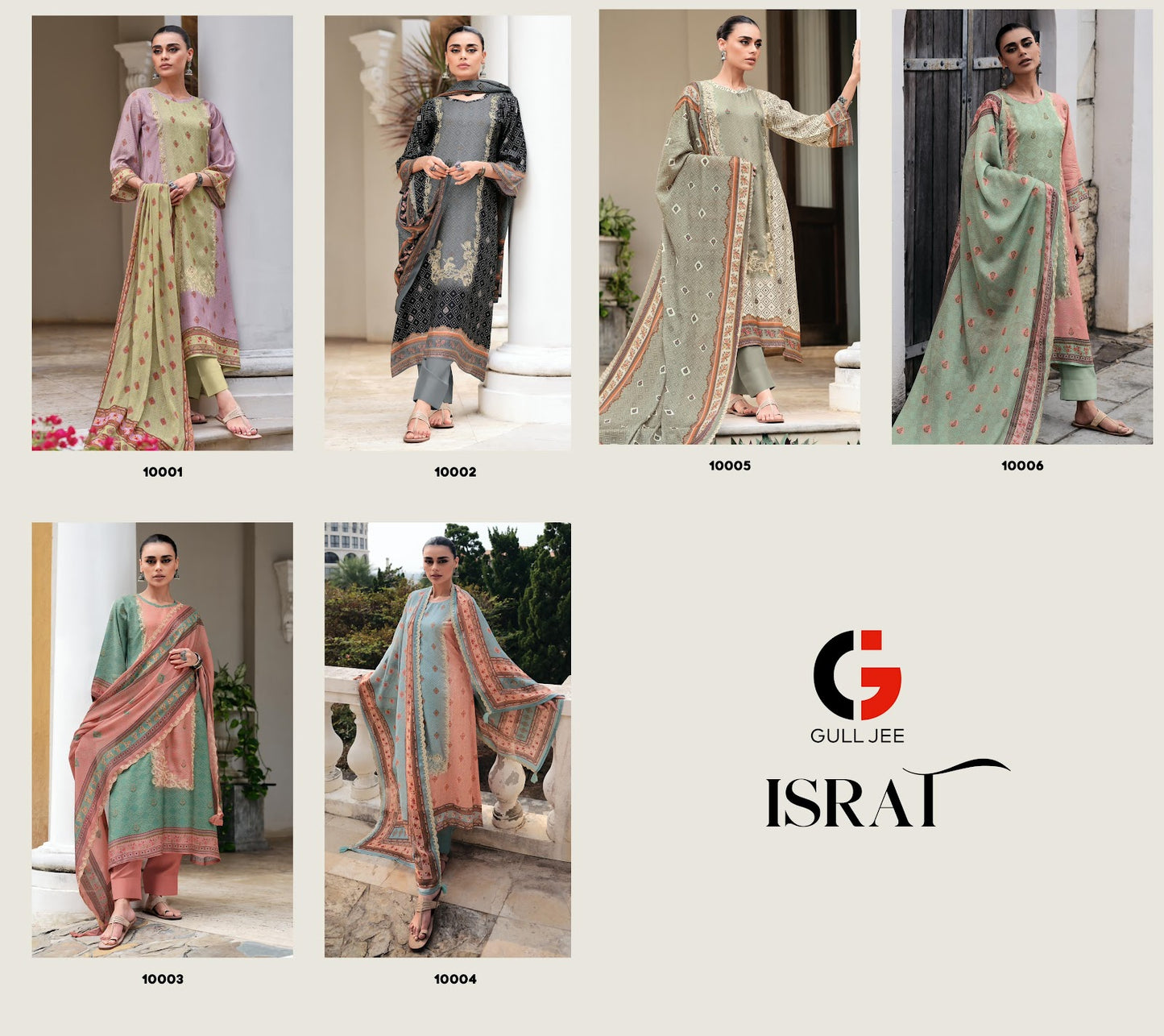 Israt Gull Jee Viscose Muslin Pakistani Salwar Suits