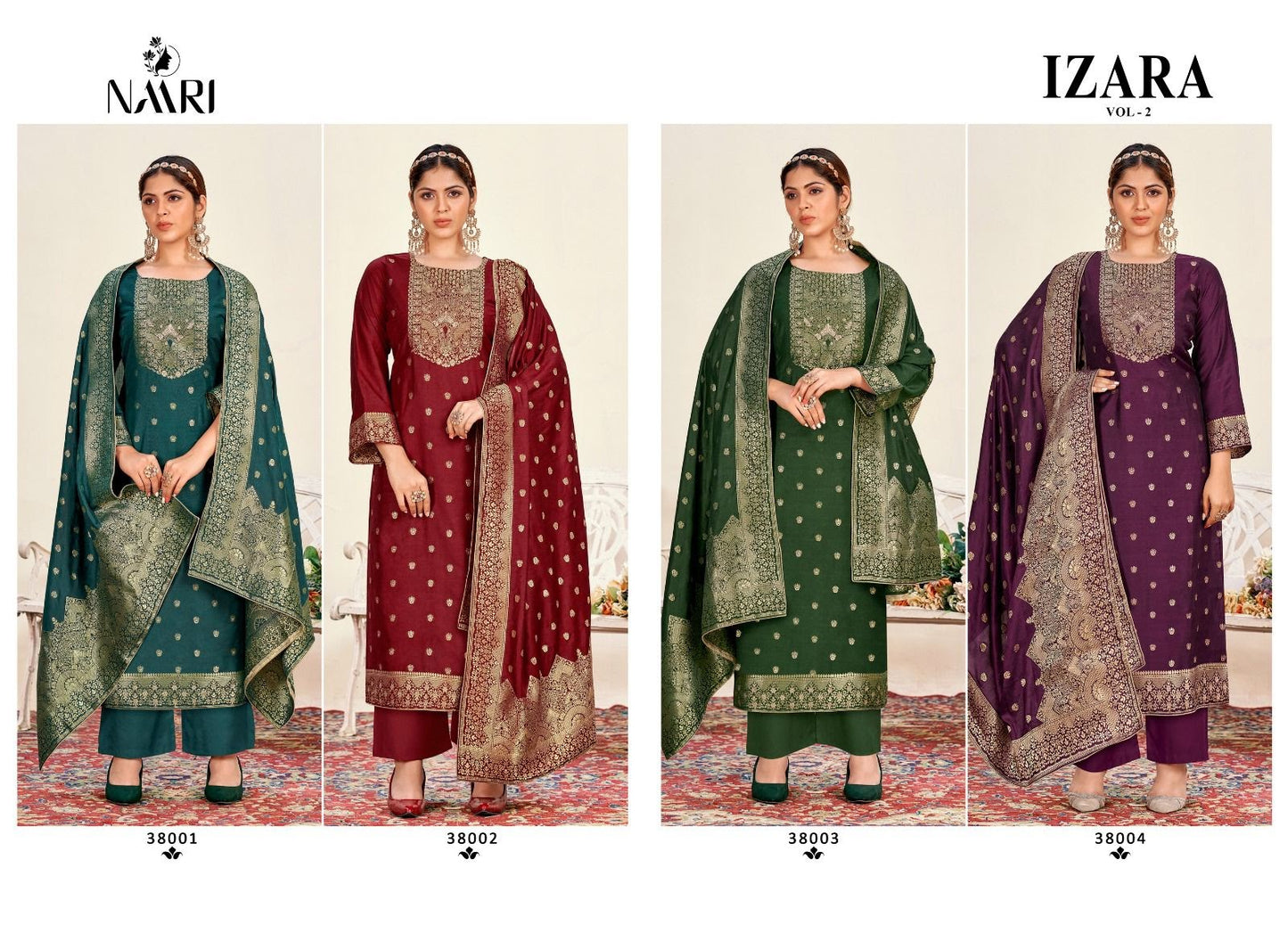 Izara 2 Naari Muslin Pant Style Suits