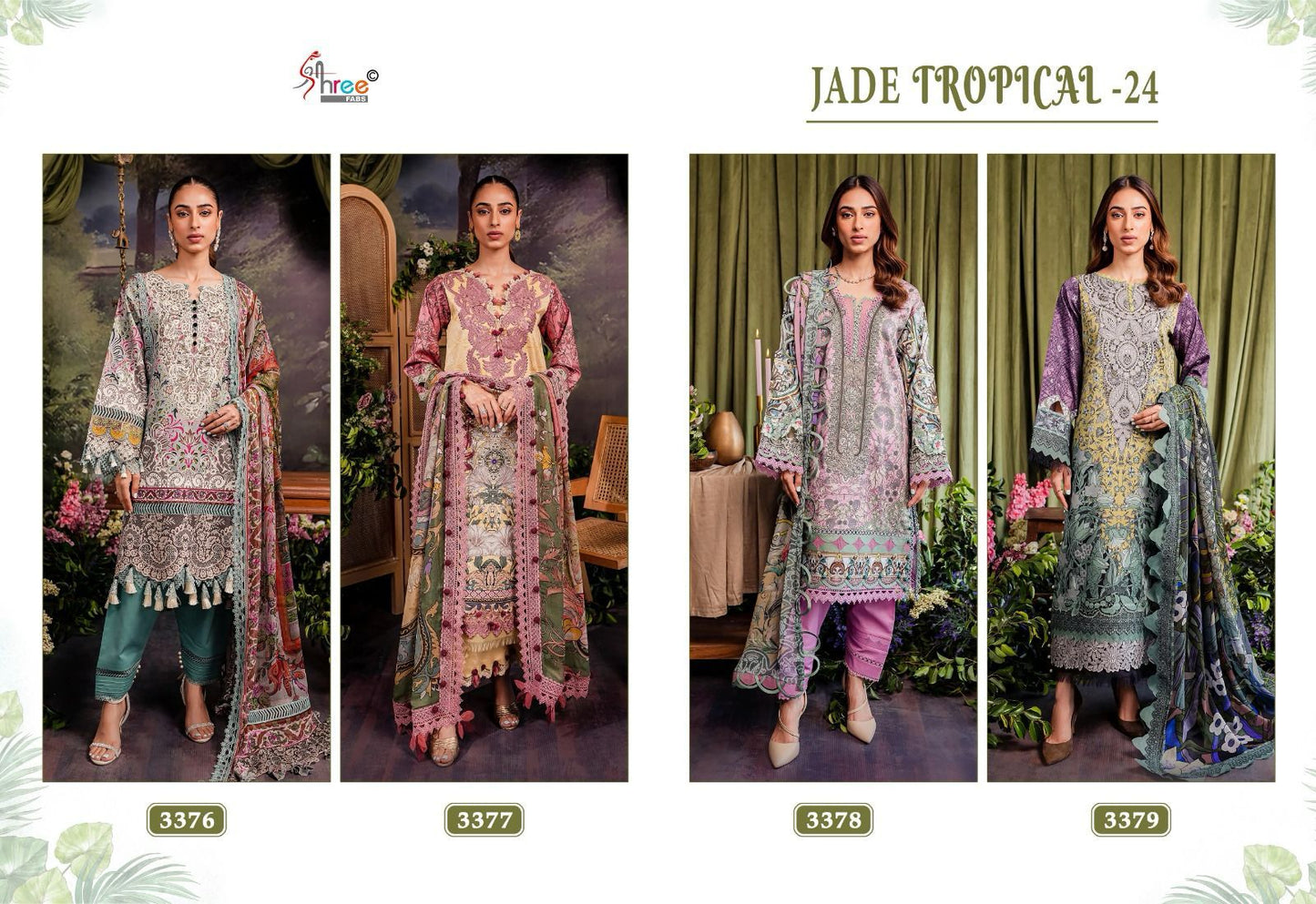 Jade Tropical-24 Shree Fabs Cotton Pakistani Salwar Suits