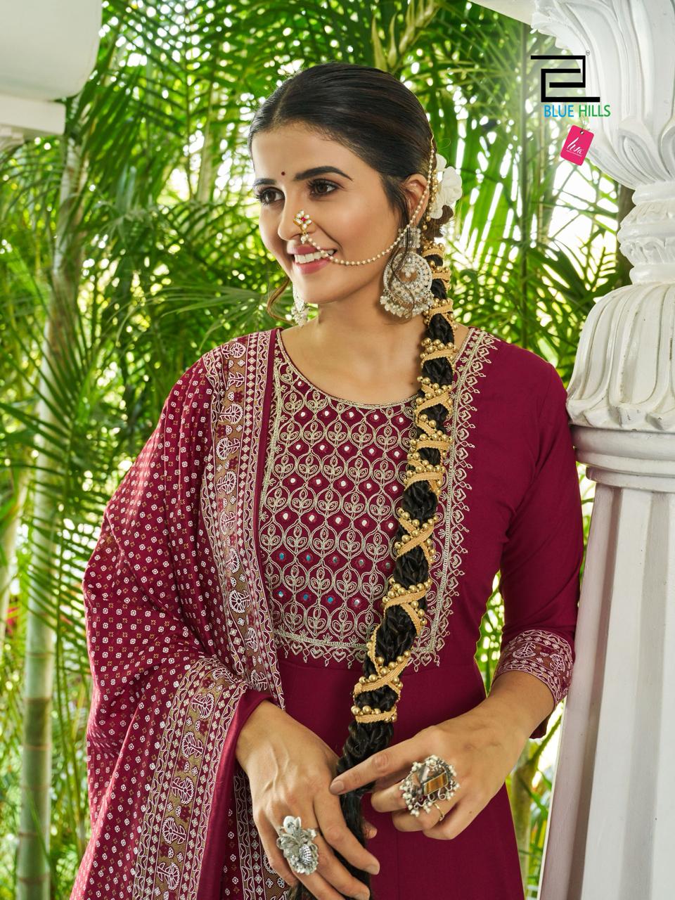 Jailer Vol 5 Blue Hills Rayon 14Kg Readymade Pant Style Suits