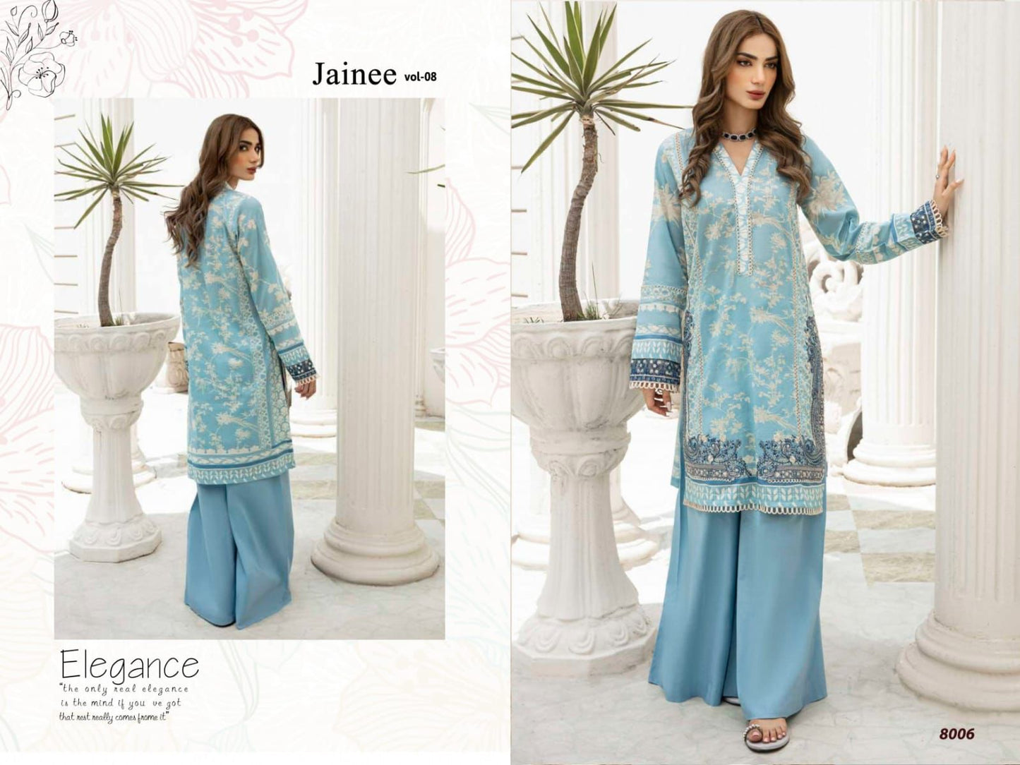 Jainee Vol 8 Agha Noor Lawn Karachi Salwar Suits