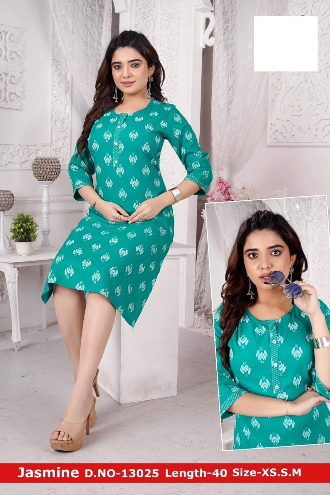 Jasmine-A Zoya Rayon Knee Length Kurtis