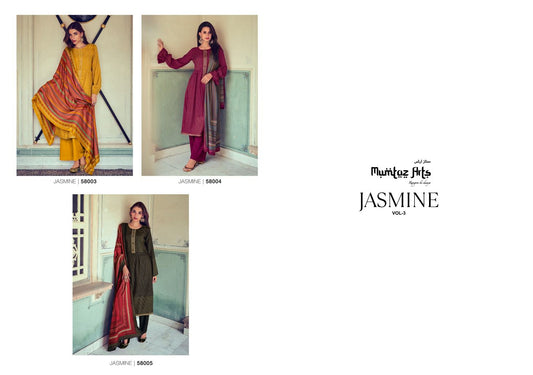 Jasmine Vol 3 Mumtaz Arts Pashmina Suits