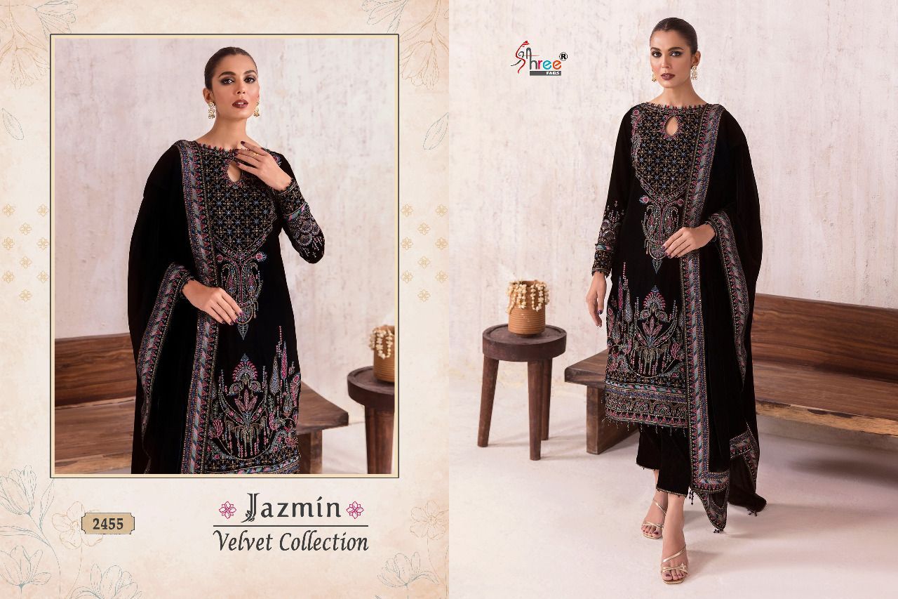 Jazmin Shree Fabs Velvet Suits