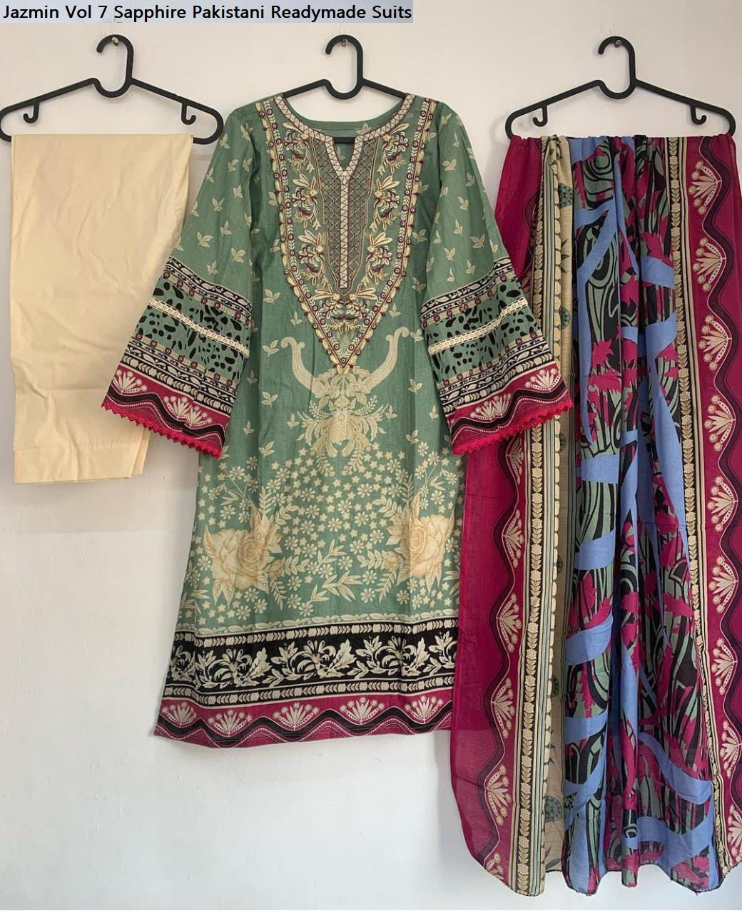 Jazmin Vol 7 Sapphire Lawn Cotton Pakistani Readymade Suits