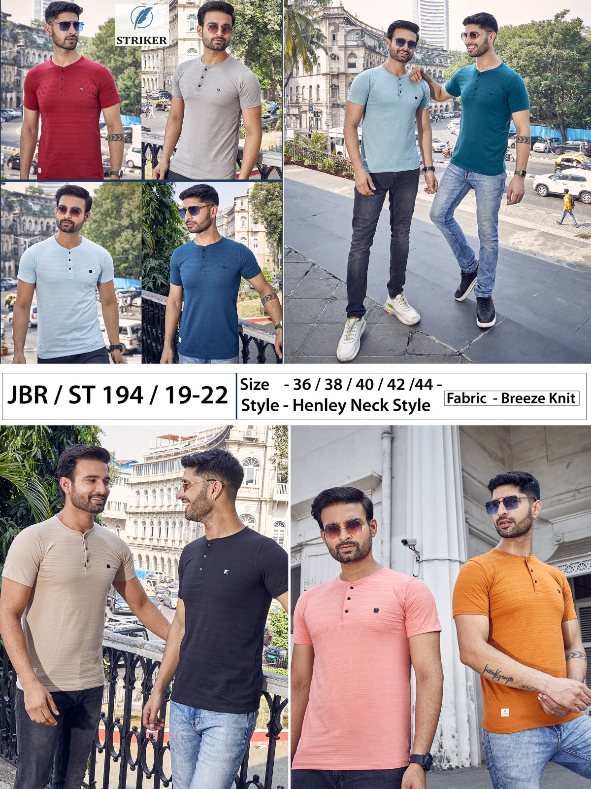 Jbr St 194 Striker Knit Mens Tshirts
