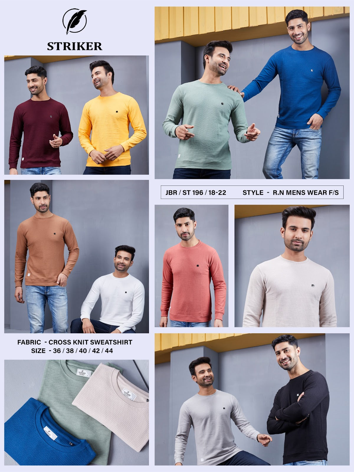 Jbr St 196 Striker Knit Mens Tshirts