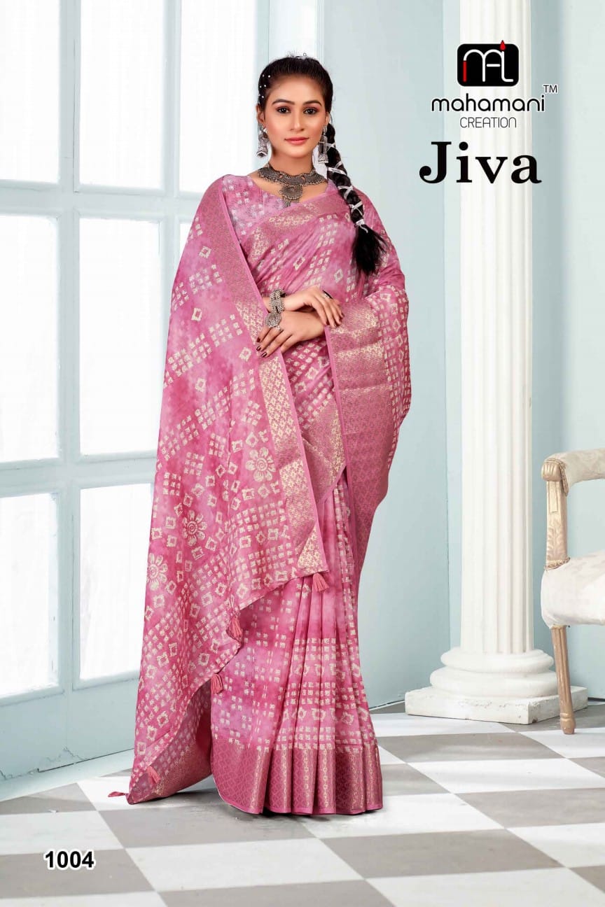 Jiva Mahamani Creation Sarees