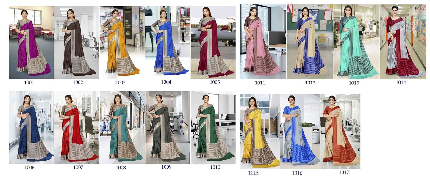 Kabali-Vol-4 Bansi Fashion Crape Uniform Sarees